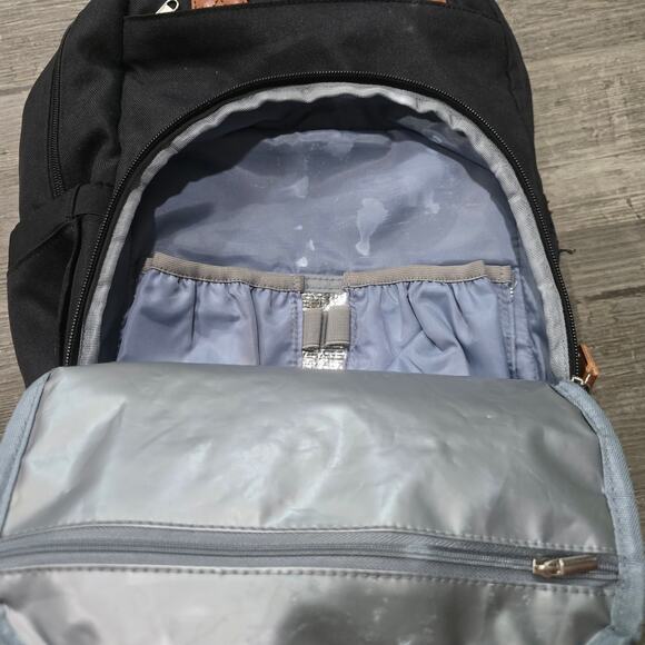 Qualypant Black Extra Large Diaper Bag for 2 Kids Expandable 35L Twin Backpack - Picture 4 of 12